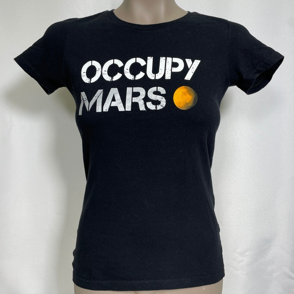 SpaceX Occupy Mars Elon Musk Black Essential T-Shirt Women's SMALL